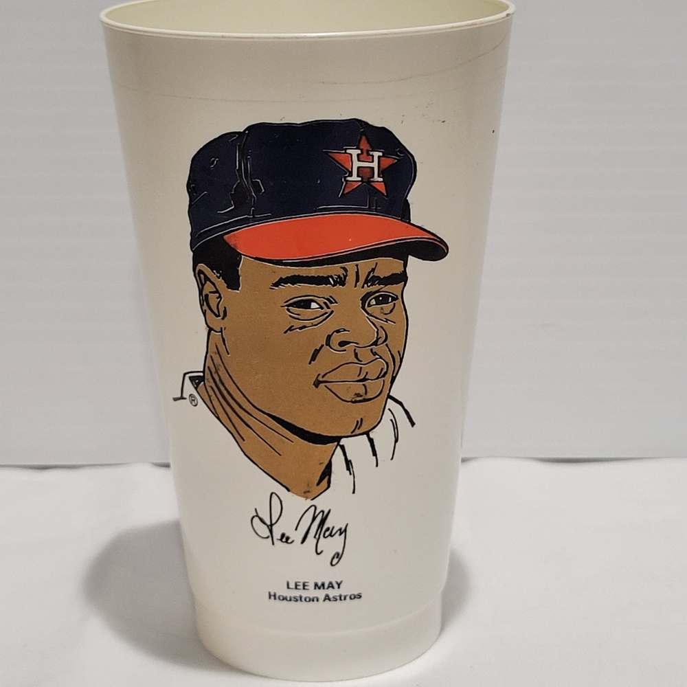 Vintage 1970s 7 ElevenSlurpee MLB Collector Cup  Lee May Houston Astros